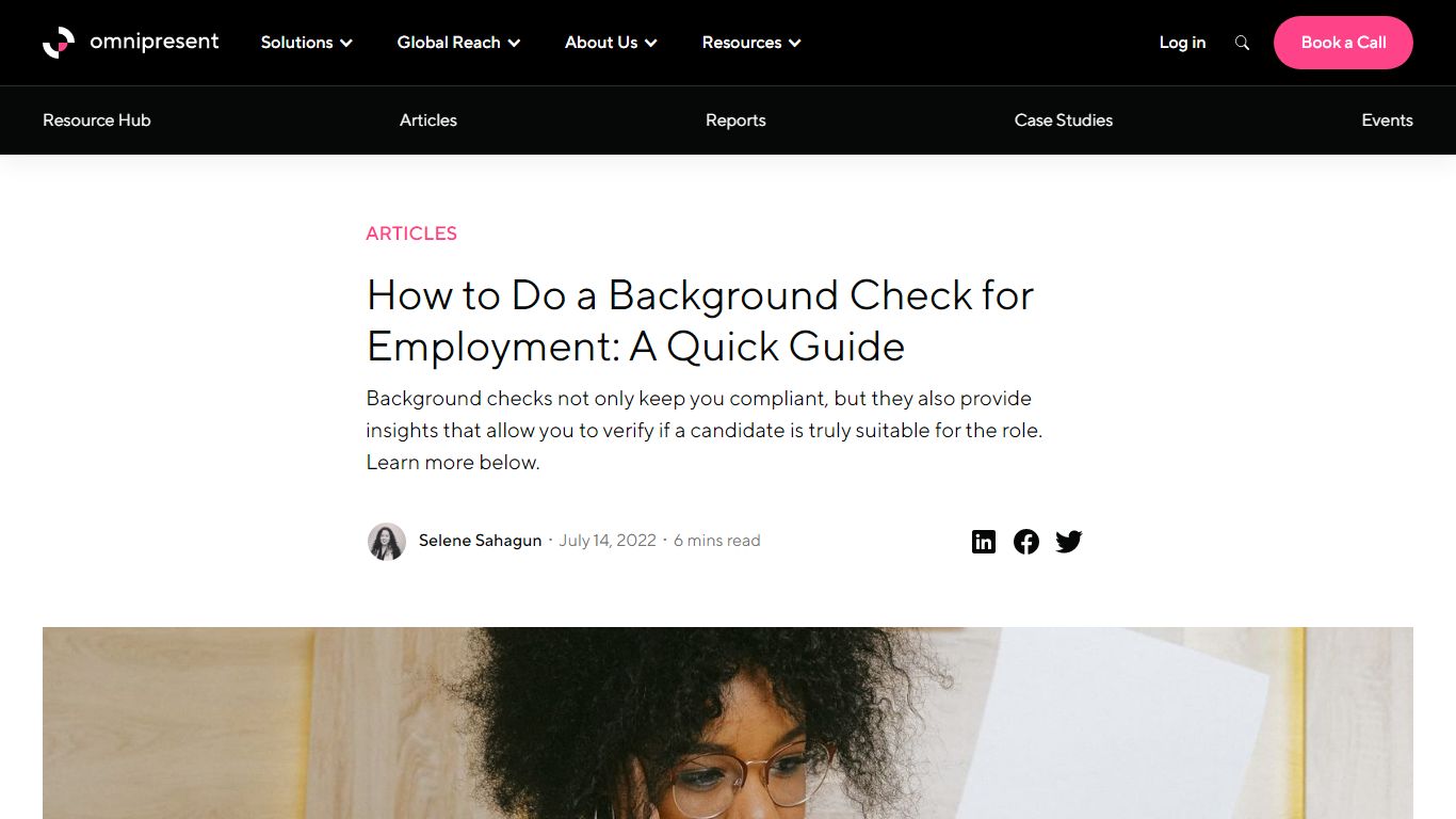 How to Do a Background Check for Employment: A Quick Guide - Omnipresent